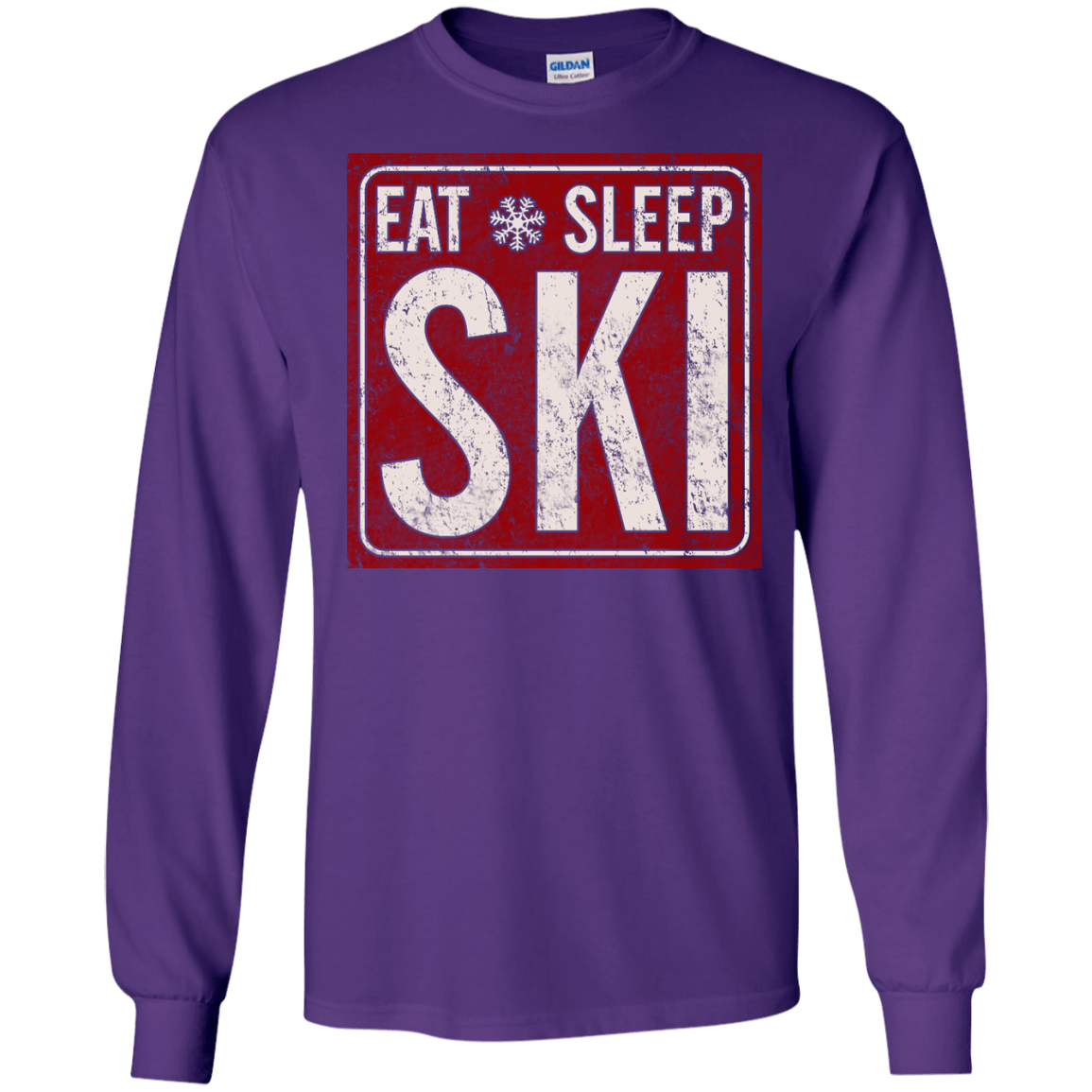 Eat Sleep Ski Long Sleeves - Powderaddicts