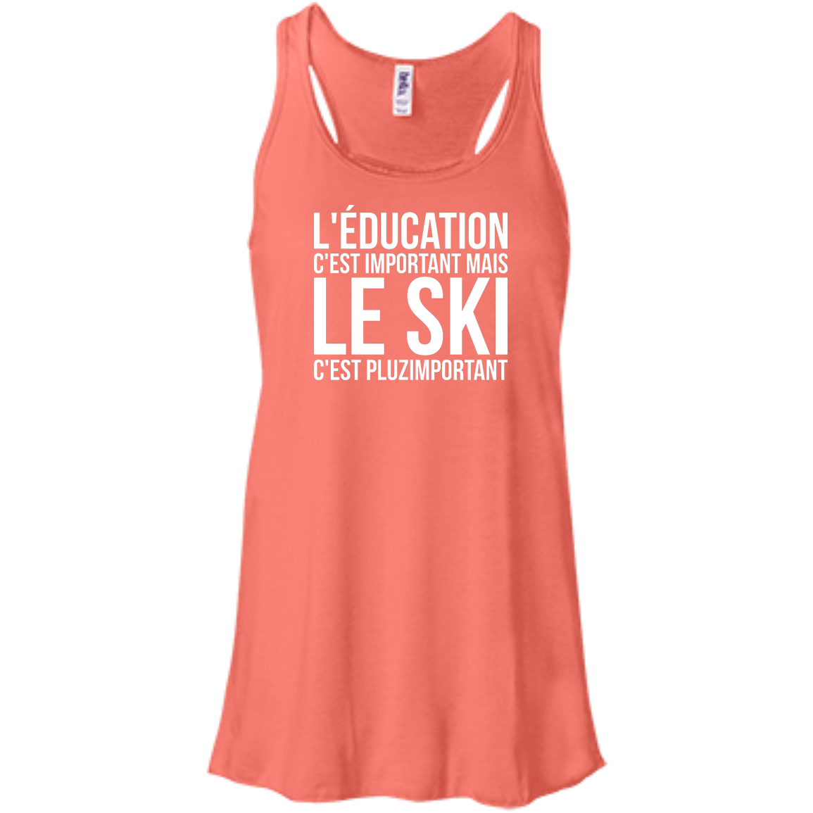 Education Is Important But Skiing Is Importanter - French Tank Tops - Powderaddicts