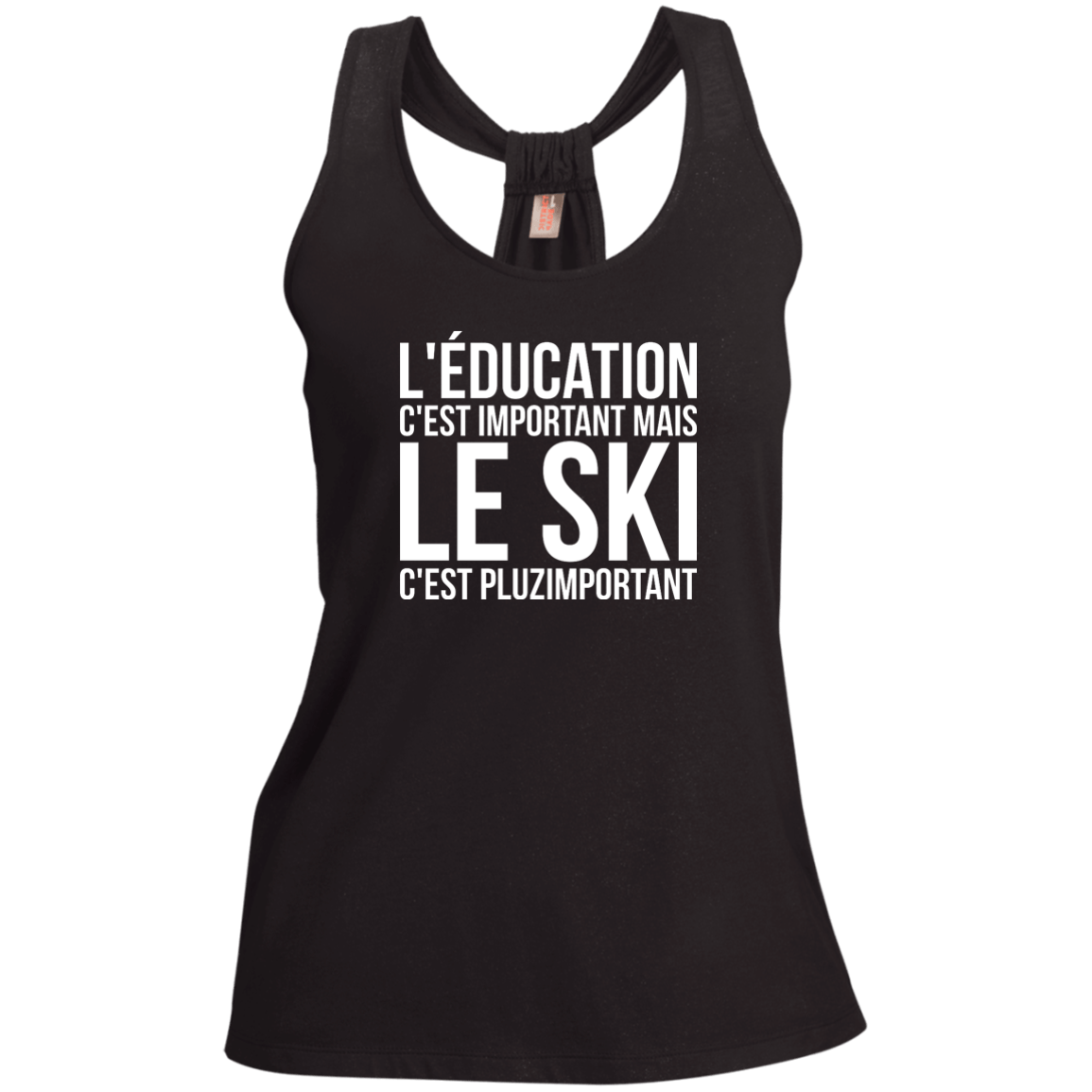 Education Is Important But Skiing Is Importanter - French Tank Tops - Powderaddicts