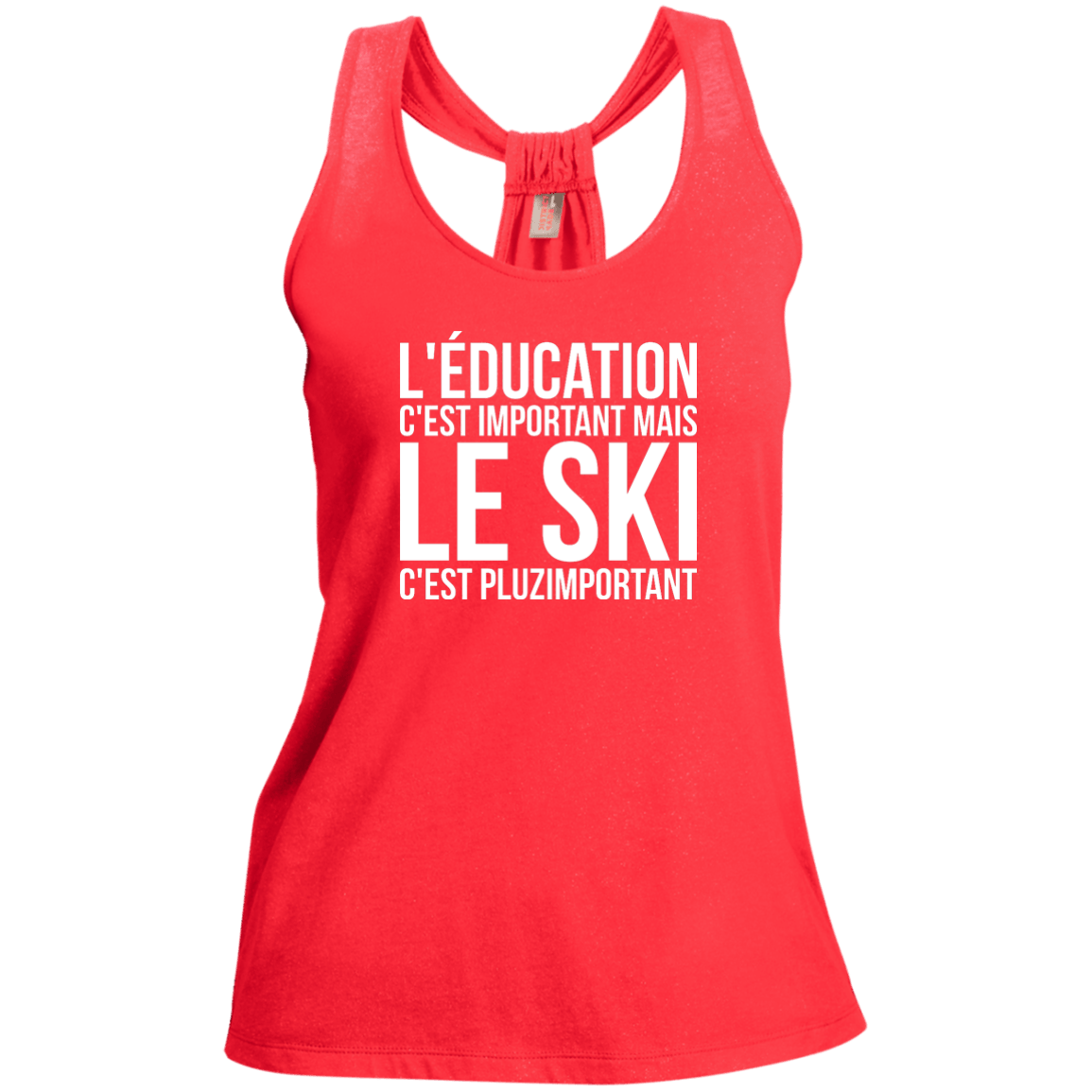 Education Is Important But Skiing Is Importanter - French Tank Tops - Powderaddicts