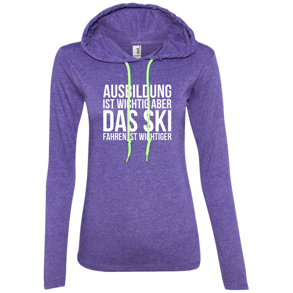 Education Is Important But Skiing Is Importanter - German Hoodies - Powderaddicts