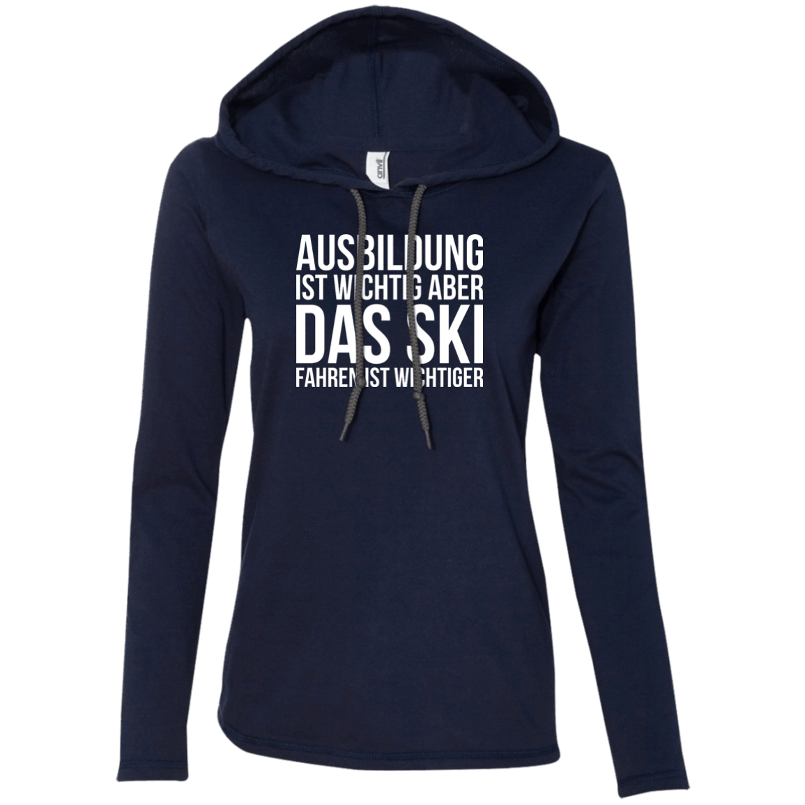 Education Is Important But Skiing Is Importanter - German Hoodies - Powderaddicts