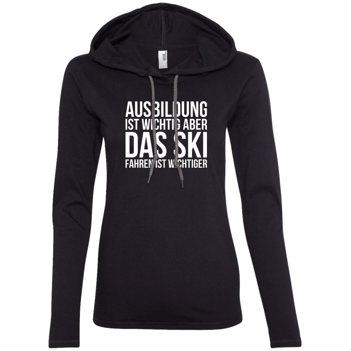 Education Is Important But Skiing Is Importanter - German Hoodies - Powderaddicts