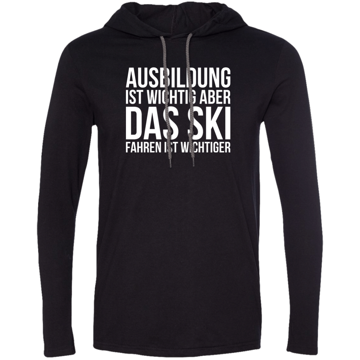 Education Is Important But Skiing Is Importanter - German Hoodies - Powderaddicts