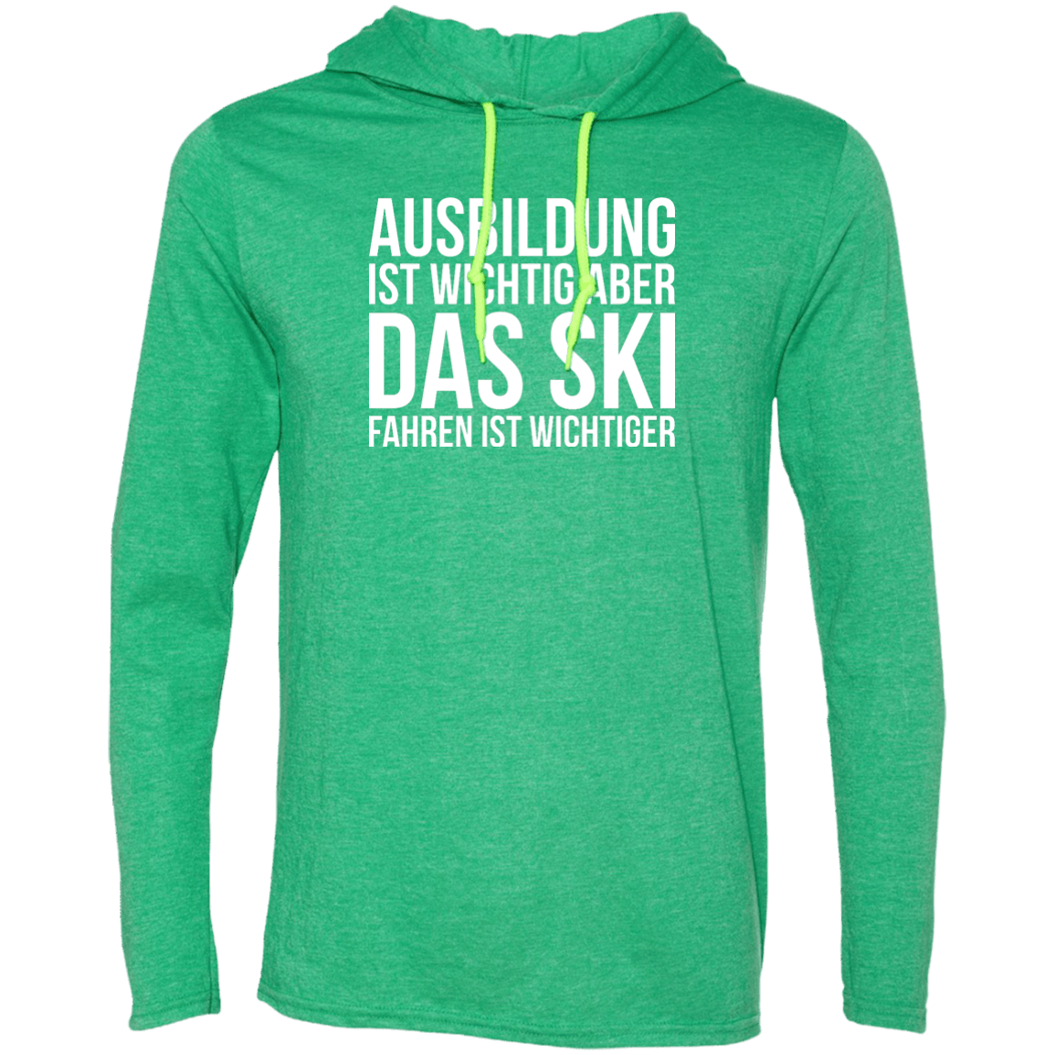 Education Is Important But Skiing Is Importanter - German Hoodies - Powderaddicts