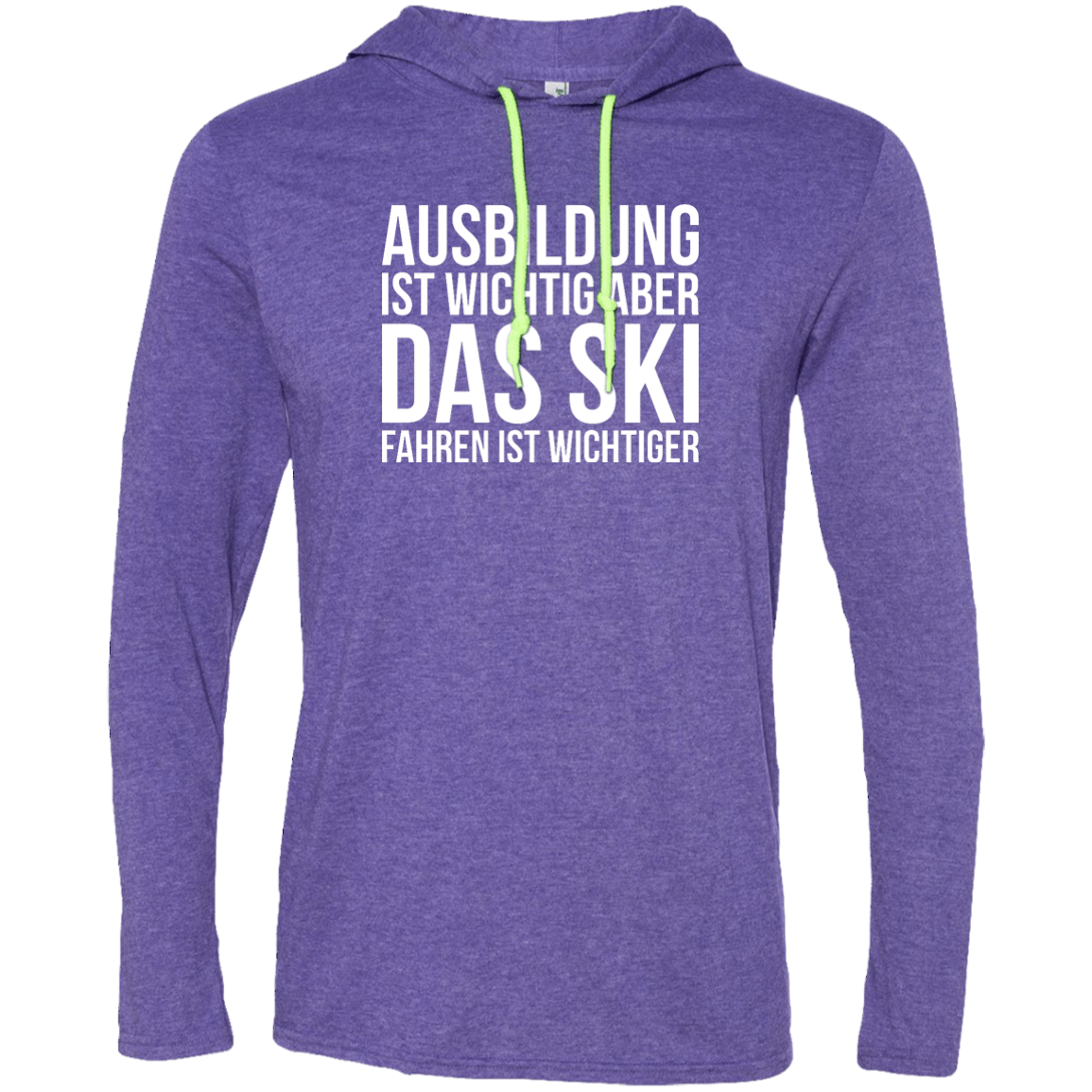 Education Is Important But Skiing Is Importanter - German Hoodies - Powderaddicts