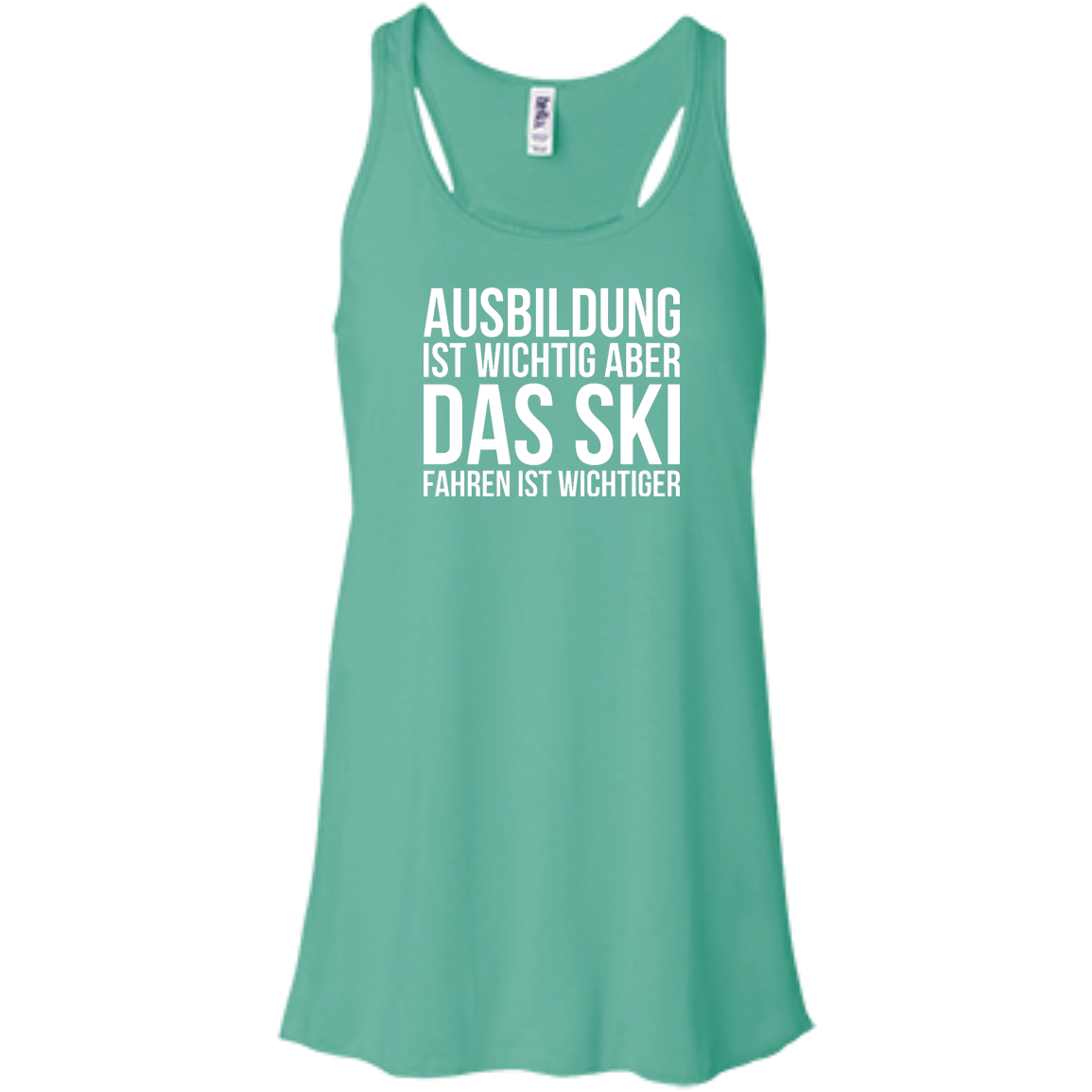 Education Is Important But Skiing Is Importanter - German Tank Tops - Powderaddicts