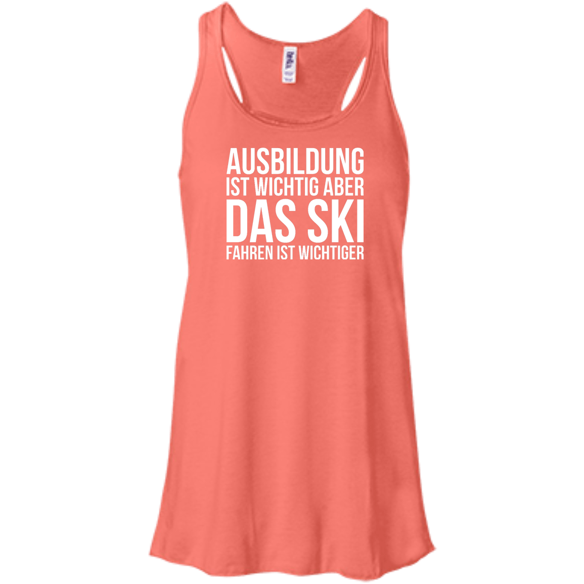 Education Is Important But Skiing Is Importanter - German Tank Tops - Powderaddicts