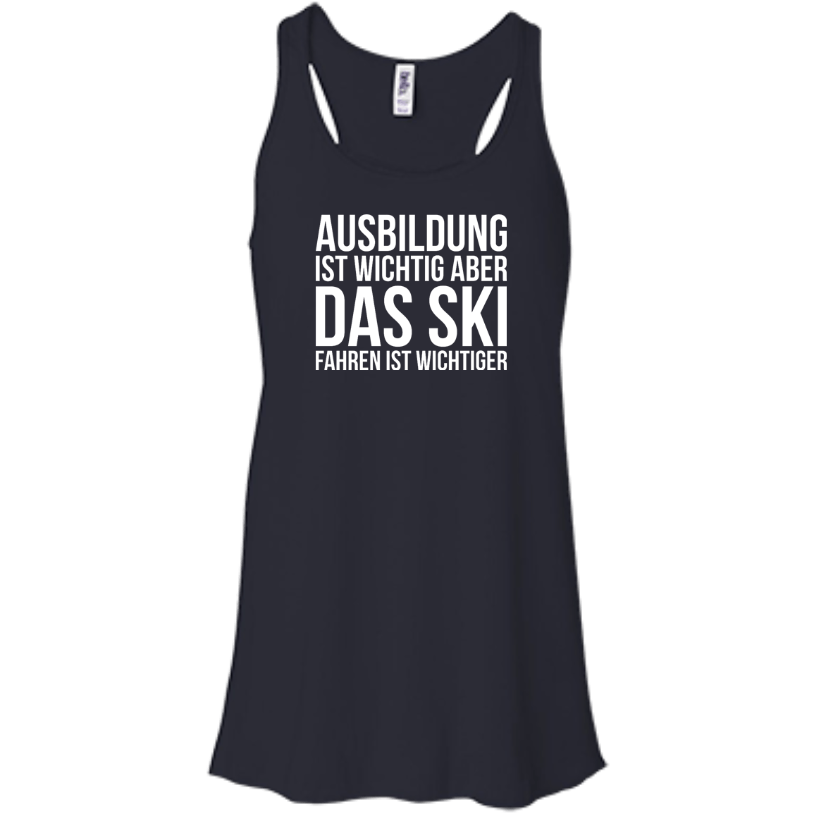 Education Is Important But Skiing Is Importanter - German Tank Tops - Powderaddicts