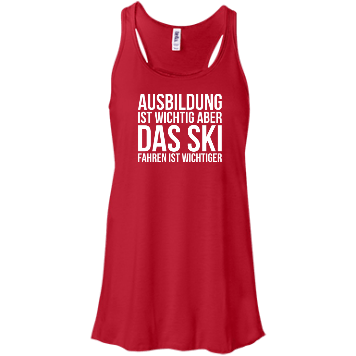 Education Is Important But Skiing Is Importanter - German Tank Tops - Powderaddicts