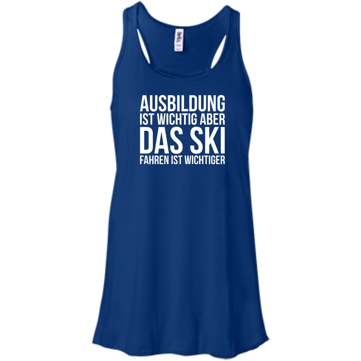 Education Is Important But Skiing Is Importanter - German Tank Tops - Powderaddicts