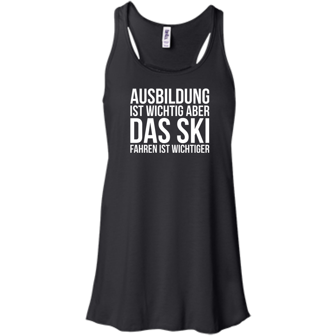 Education Is Important But Skiing Is Importanter - German Tank Tops - Powderaddicts