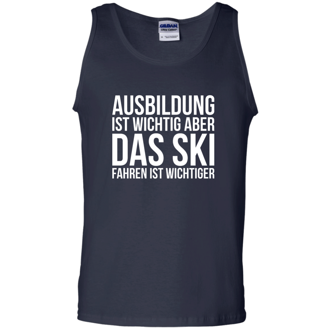 Education Is Important But Skiing Is Importanter - German Tank Tops - Powderaddicts