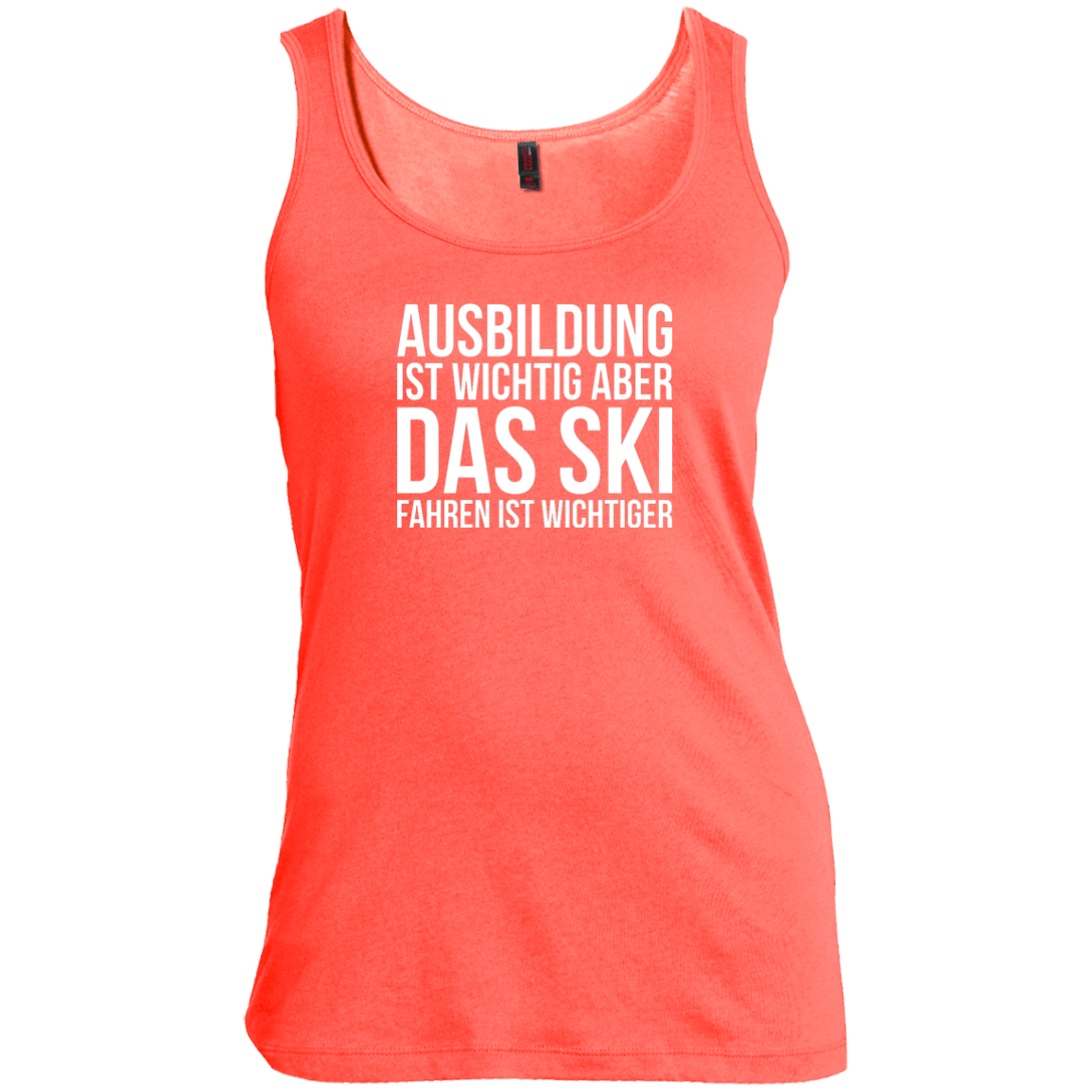 Education Is Important But Skiing Is Importanter - German Tank Tops - Powderaddicts