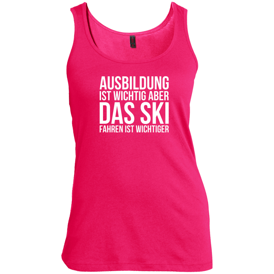 Education Is Important But Skiing Is Importanter - German Tank Tops - Powderaddicts