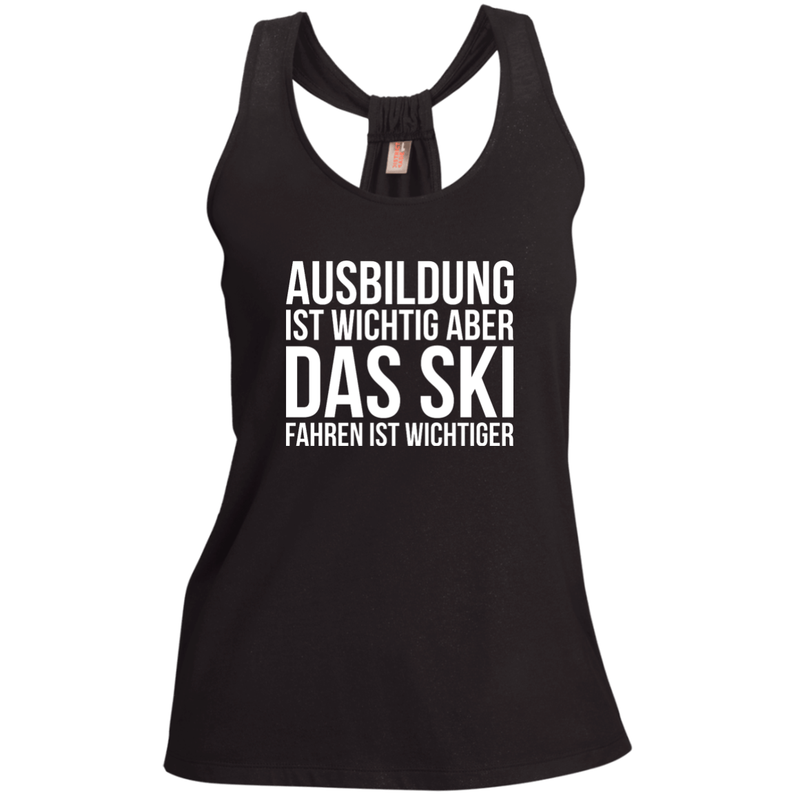 Education Is Important But Skiing Is Importanter - German Tank Tops - Powderaddicts