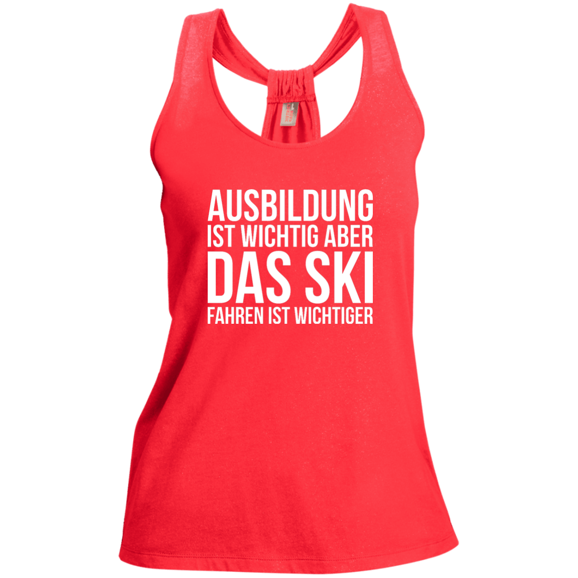 Education Is Important But Skiing Is Importanter - German Tank Tops - Powderaddicts