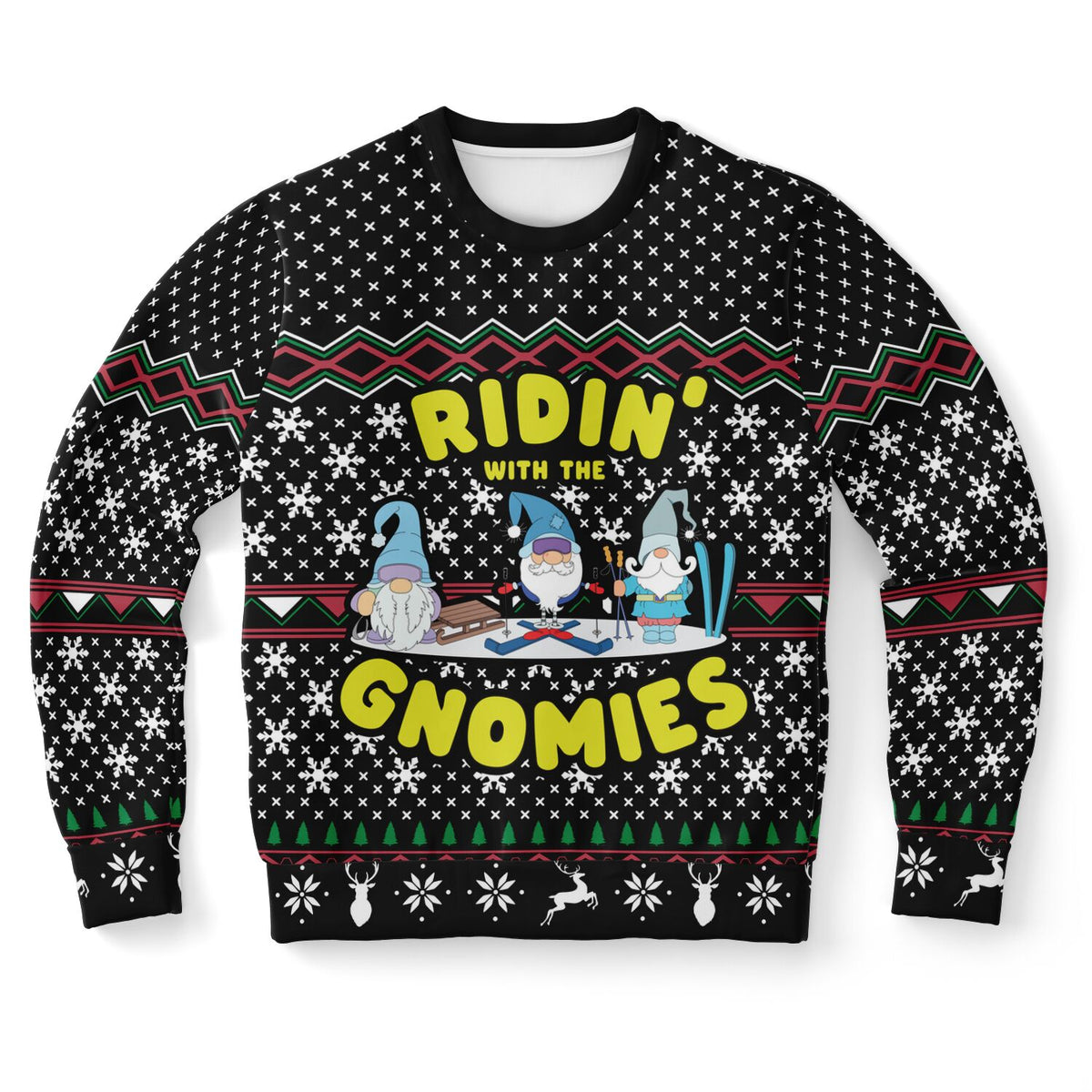 Ridin&#39; With the Gnomies Ugly Christmas Sweater