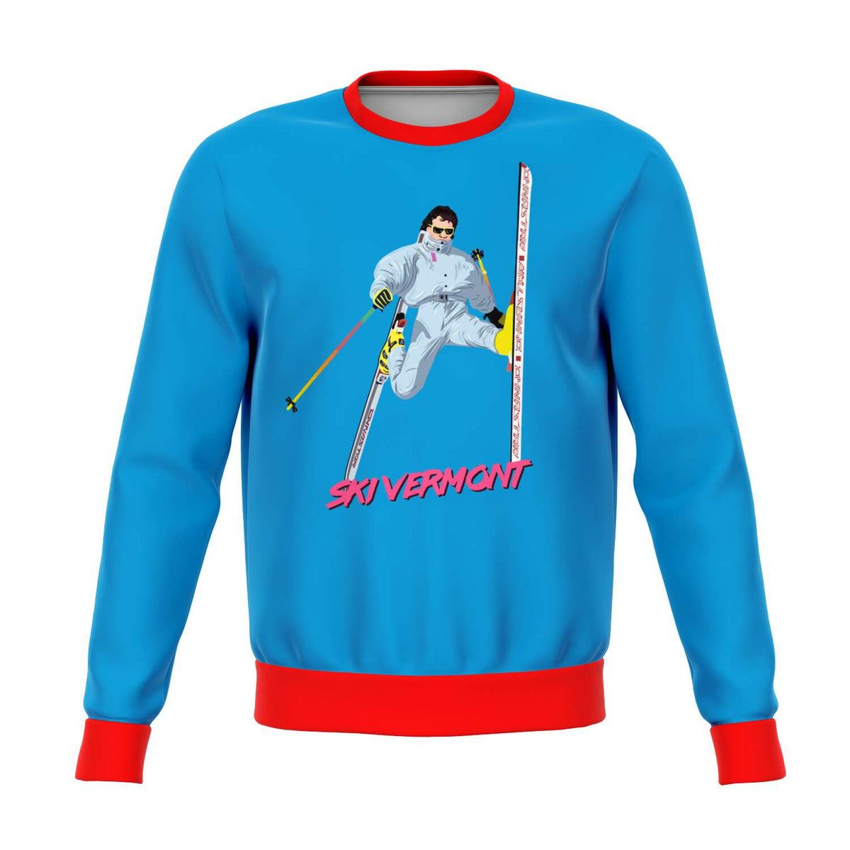 Ski Vermont Ugly Christmas Sweater - Powderaddicts