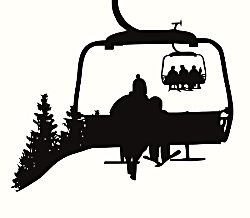 Chairlift Life Wall Decal - Powderaddicts