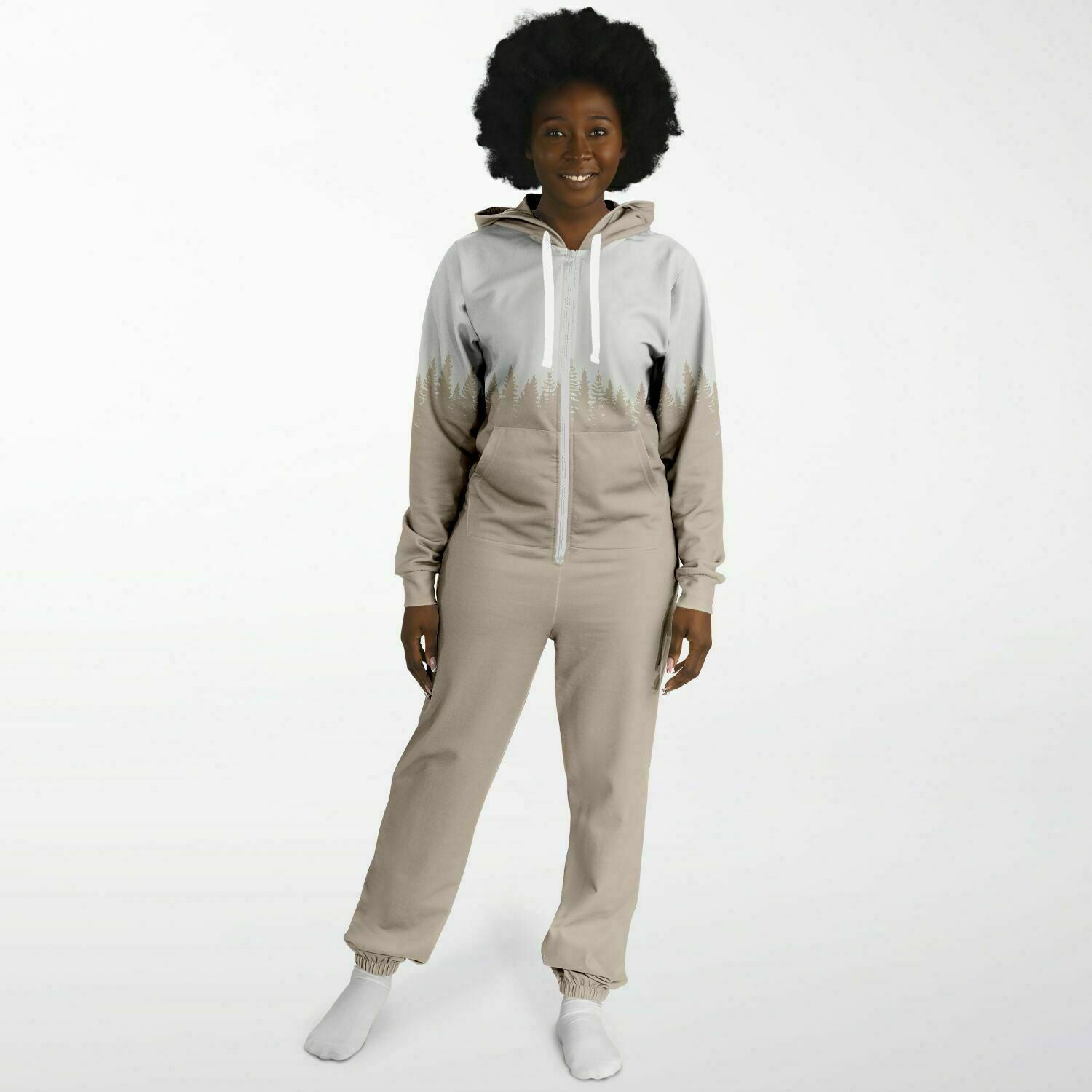 Tree Outline ADULT UNISEX JUMPSUIT