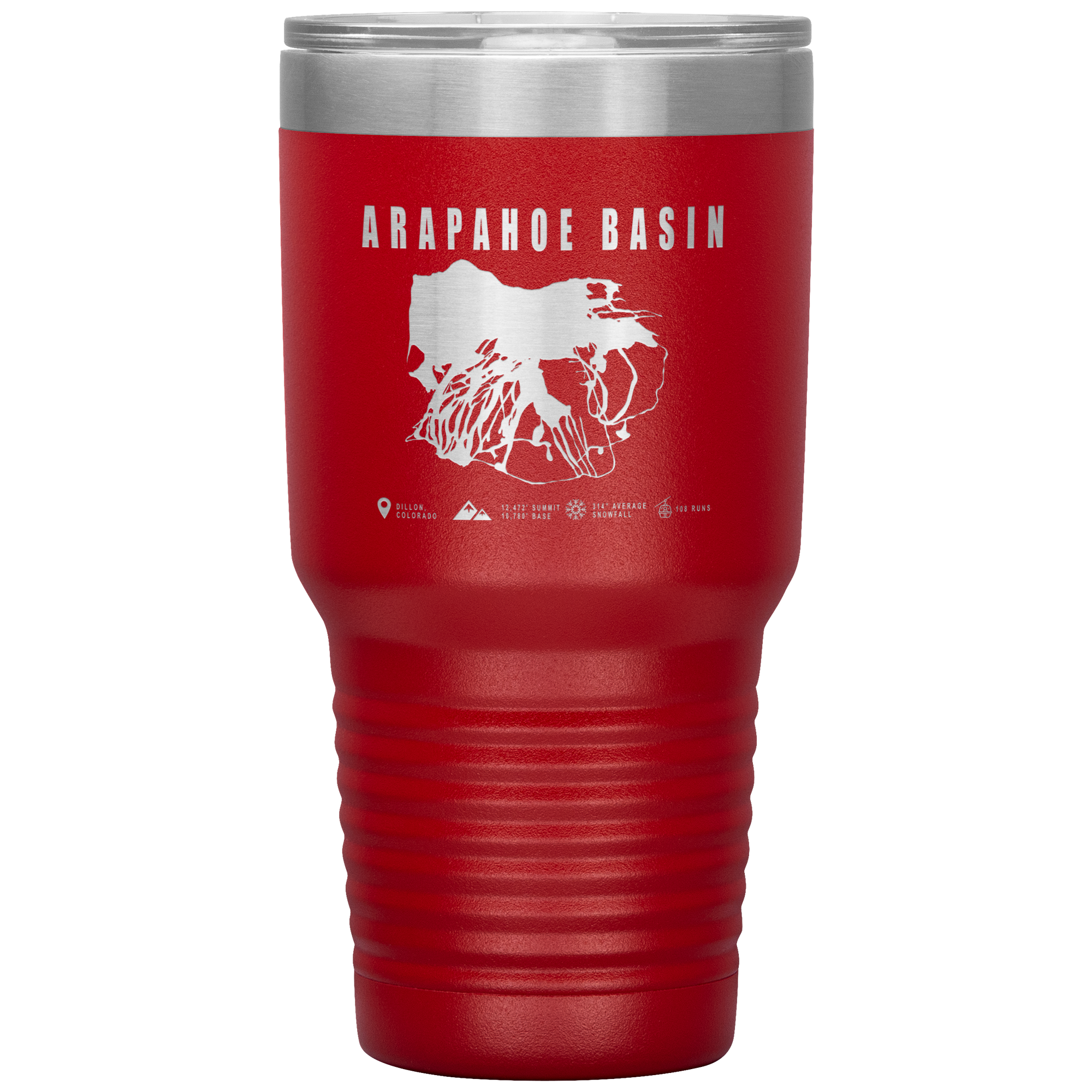 Arapahoe Basin,Colorado Ski Resort 30oz Tumbler - Powderaddicts