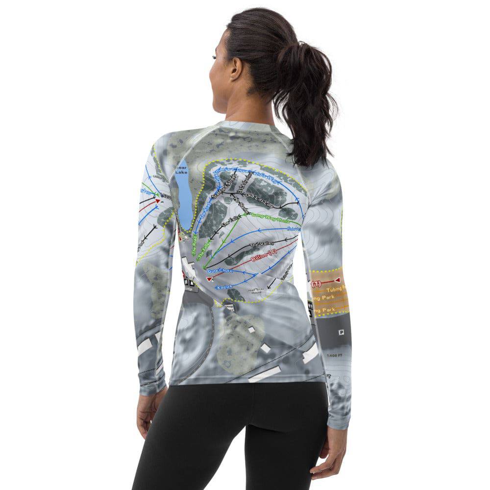 Great Bear, South Dakota Ski Trail Map Women's Base Layer Top - Powderaddicts