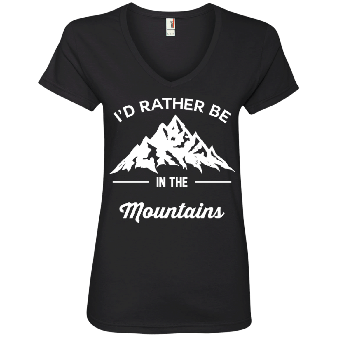 I'd Rather Be In The Mountains Ladies Tees - Powderaddicts