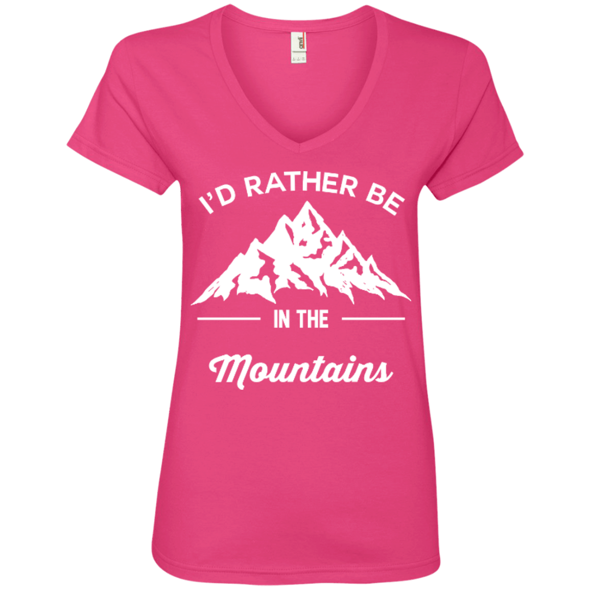 I'd Rather Be In The Mountains Ladies Tees - Powderaddicts