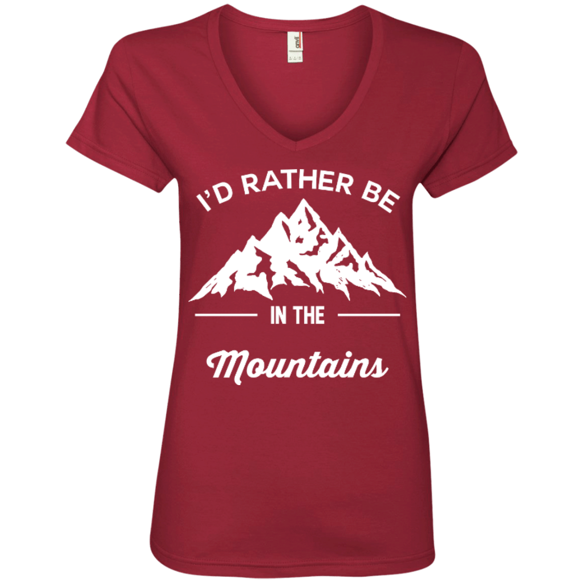 I'd Rather Be In The Mountains Ladies Tees - Powderaddicts