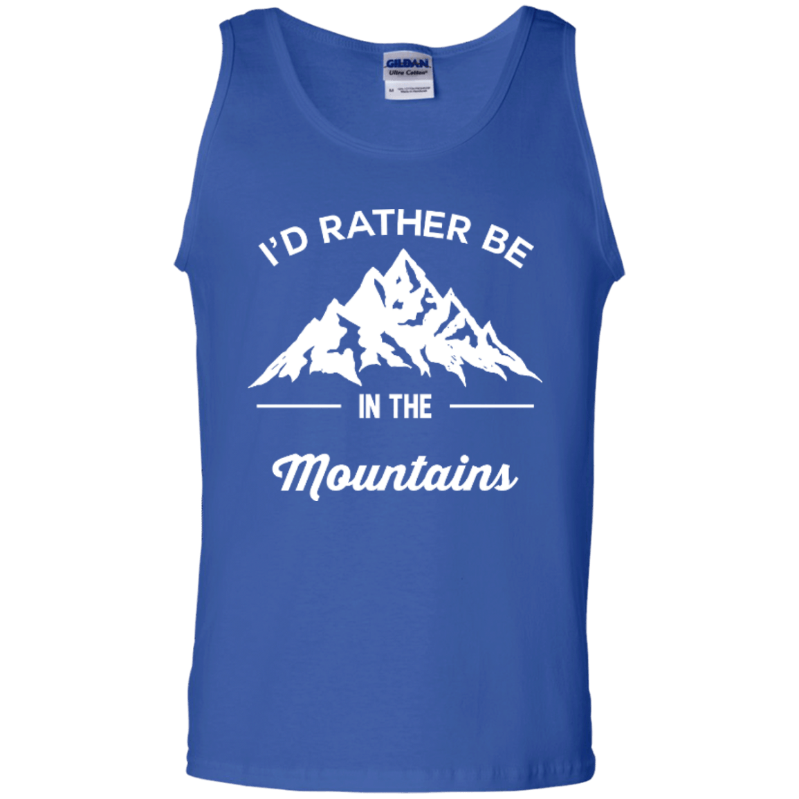 I'd Rather Be In The Mountains Tank Tops - Powderaddicts