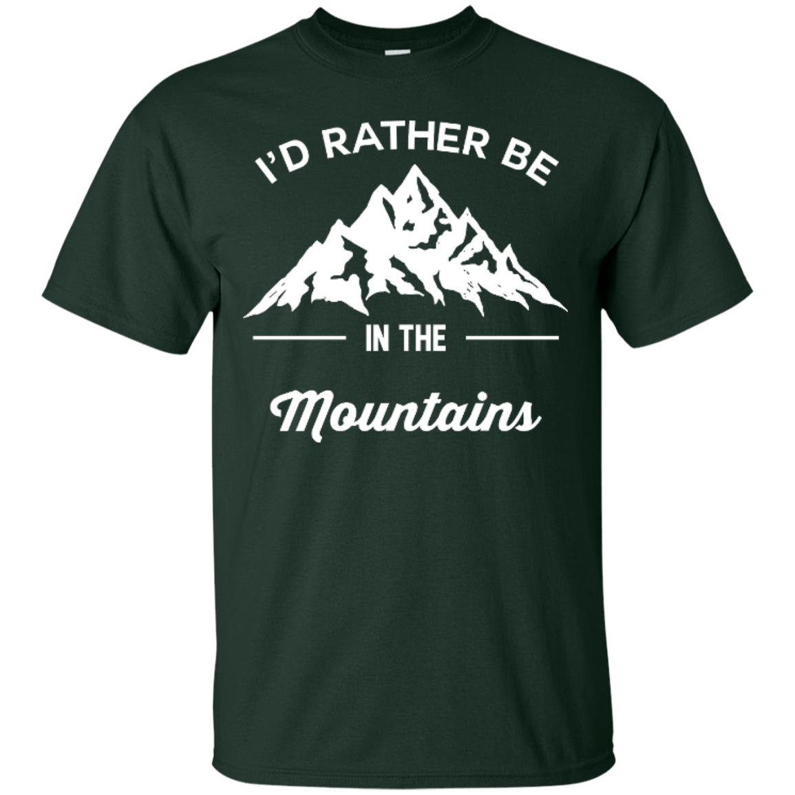 I'd Rather Be In The Mountains Tees - Powderaddicts