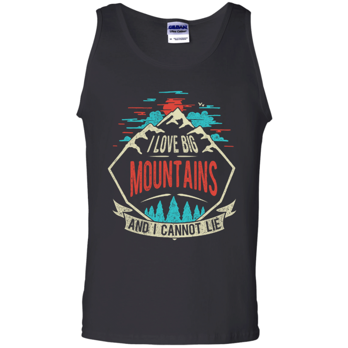 I Love Big Mountains Tank Tops - Powderaddicts