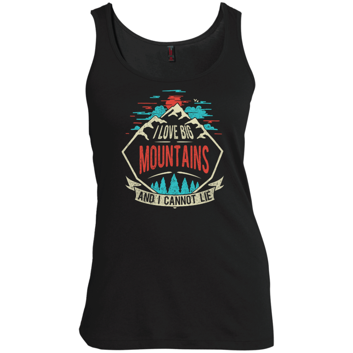 I Love Big Mountains Tank Tops - Powderaddicts