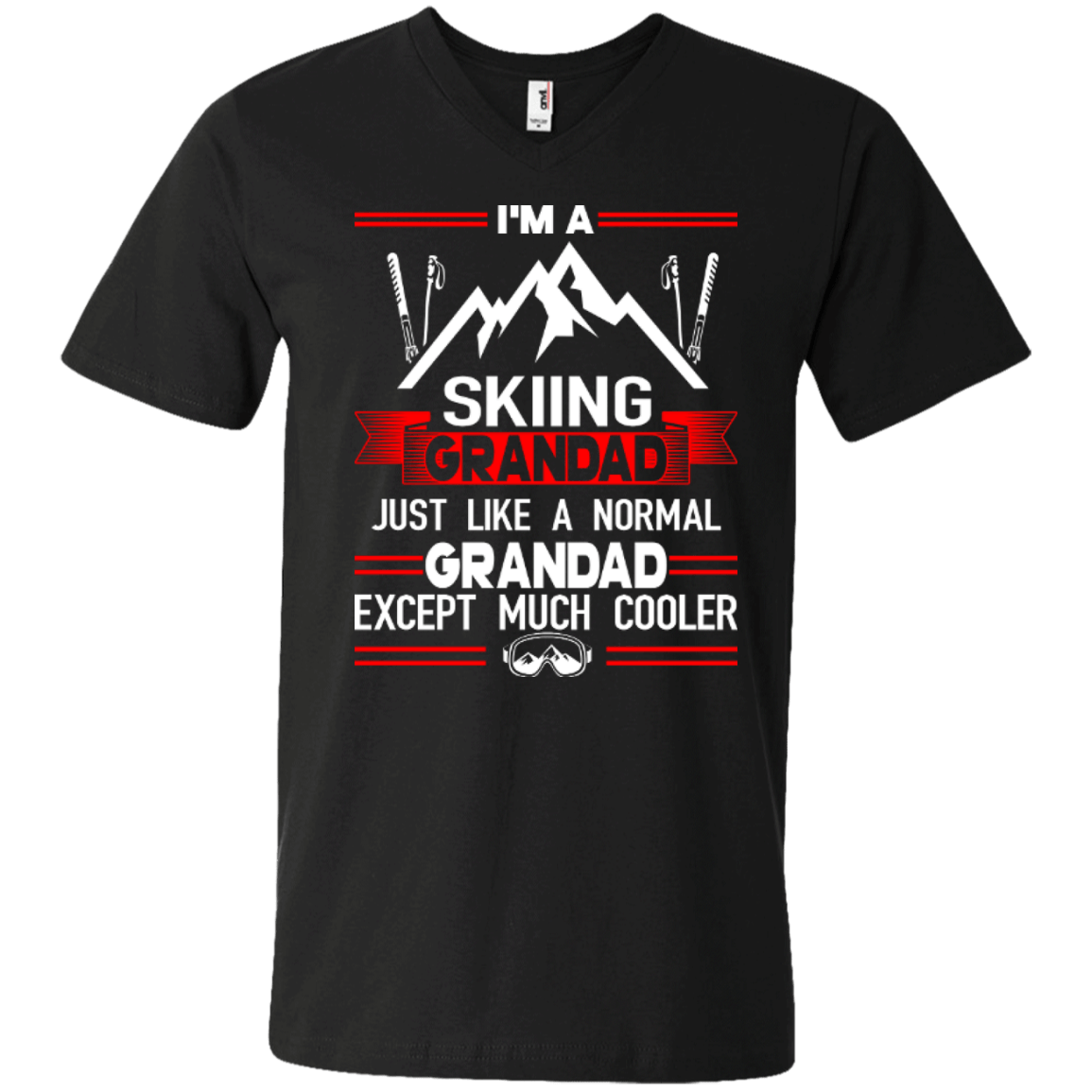 I'm A Skiing Grandad Just Like A Normal Grandad Except Much Cooler Tees - Powderaddicts