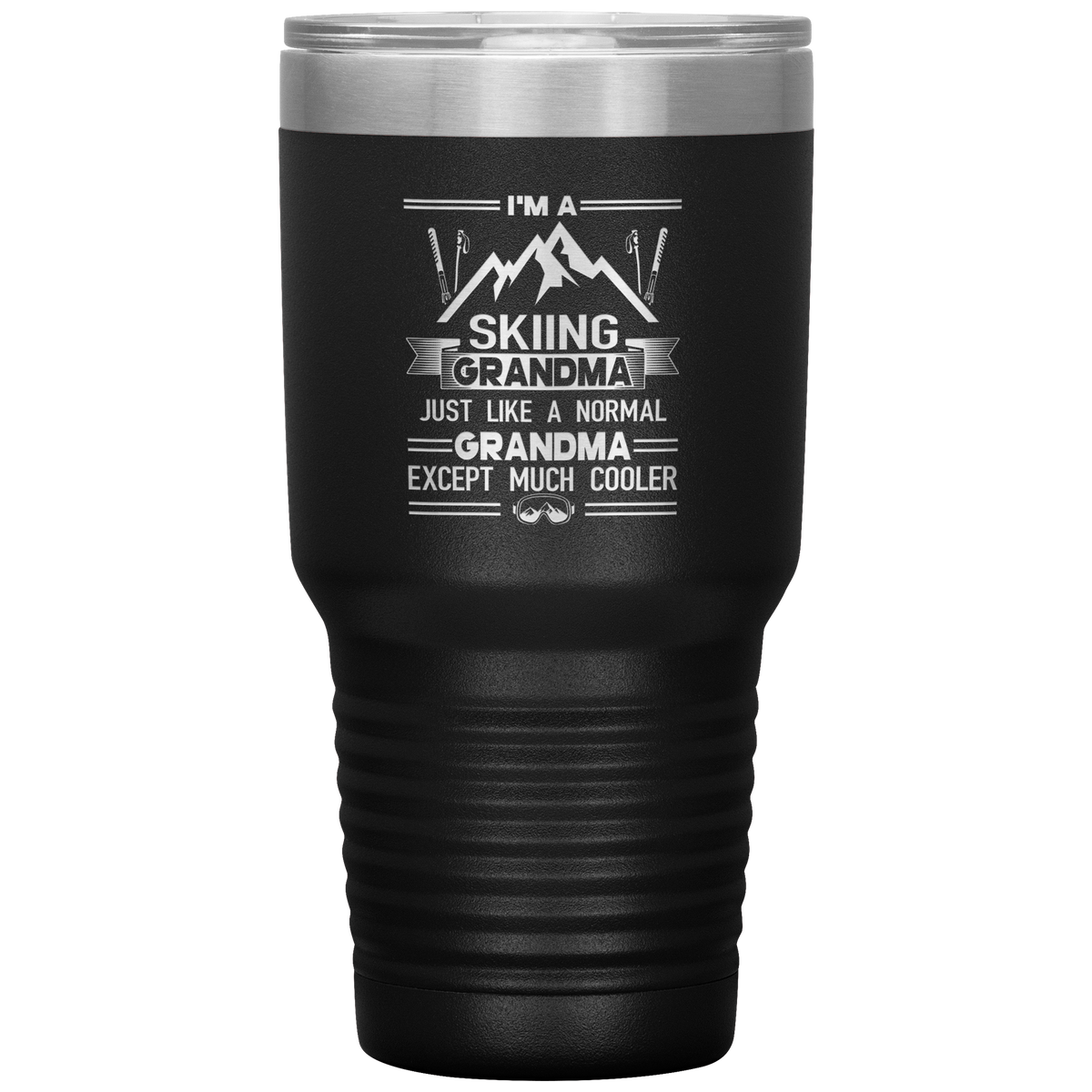 I&#39;m A Skiing Grandma 30oz Tumbler - Powderaddicts