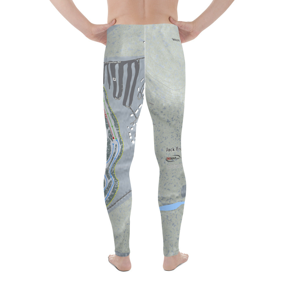 Jack Frost, Pennsylvania Ski Trail Map Men's Base Layer Bottom - Powderaddicts