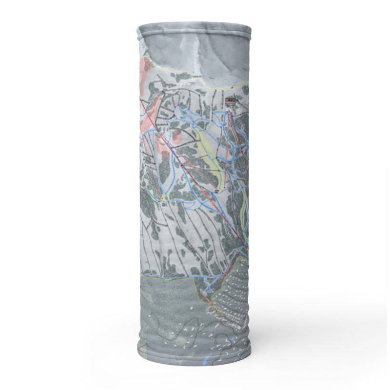 Jackson Hole, Wyoming Ski Trail Map Printed Neck Gaiter - Powderaddicts