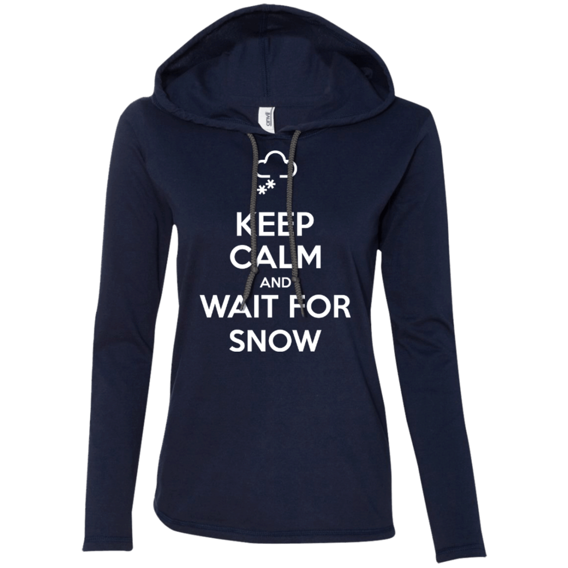 Keep Calm And Wait For Snow Hoodies - Powderaddicts