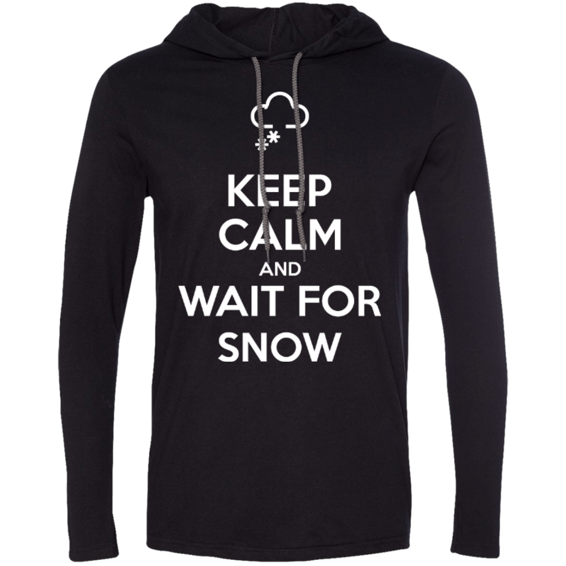 Keep Calm And Wait For Snow Hoodies - Powderaddicts