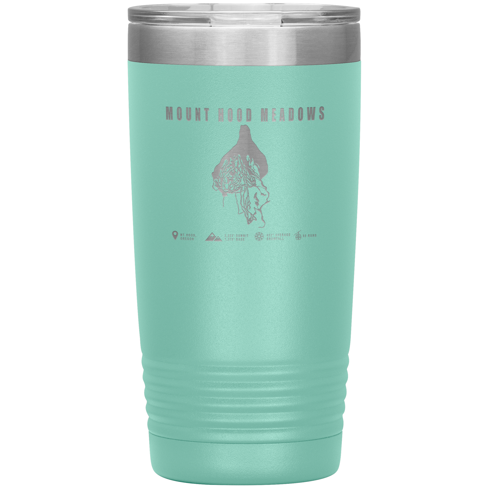 Mount Hood Meadows, Oregon Ski Trail Map 20oz Tumbler - Powderaddicts