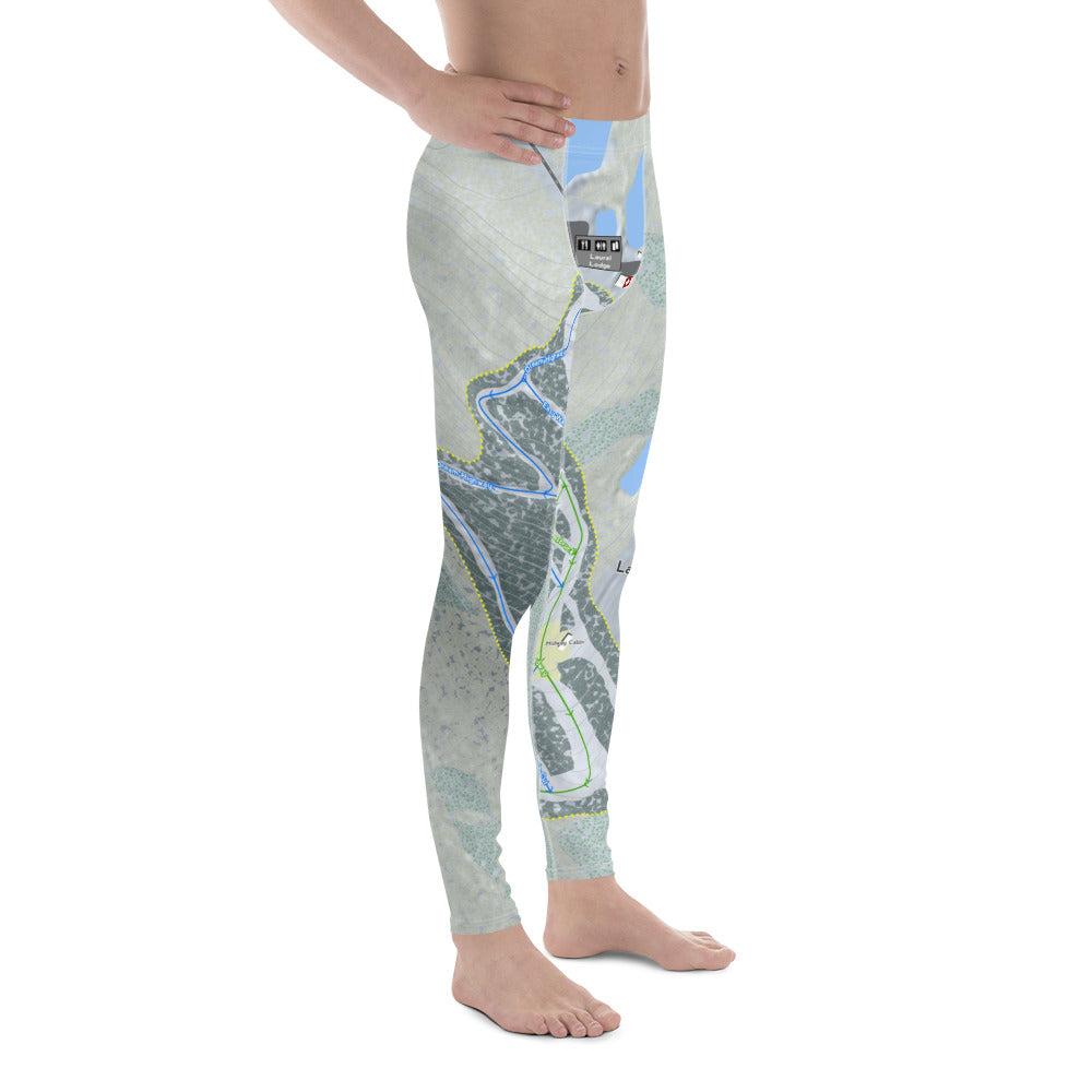 Laurel Mountain, Pennsylvania Ski Trail Map Men's Base Layer Bottom - Powderaddicts