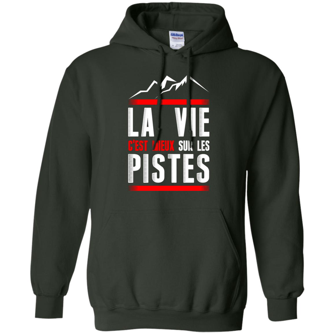 Life Is Better On Slopes - French Hoodies - Powderaddicts