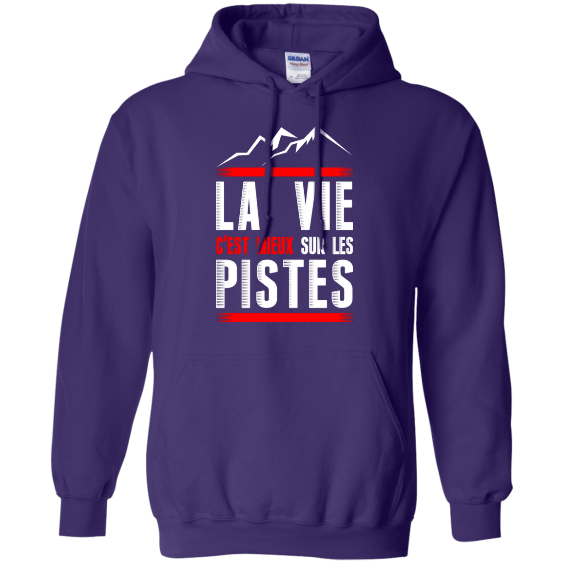 Life Is Better On Slopes - French Hoodies - Powderaddicts