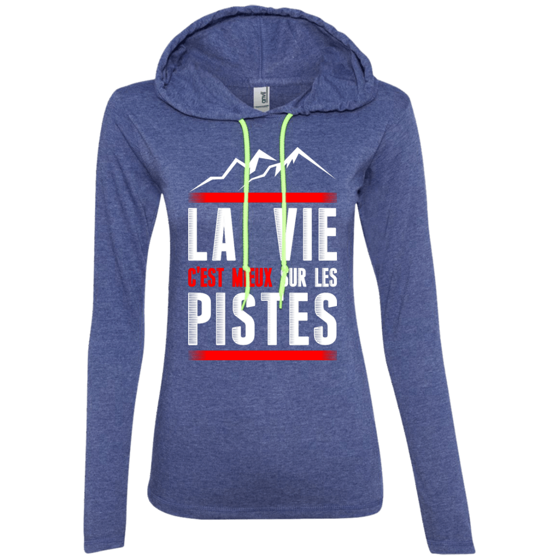 Life Is Better On Slopes - French Hoodies - Powderaddicts