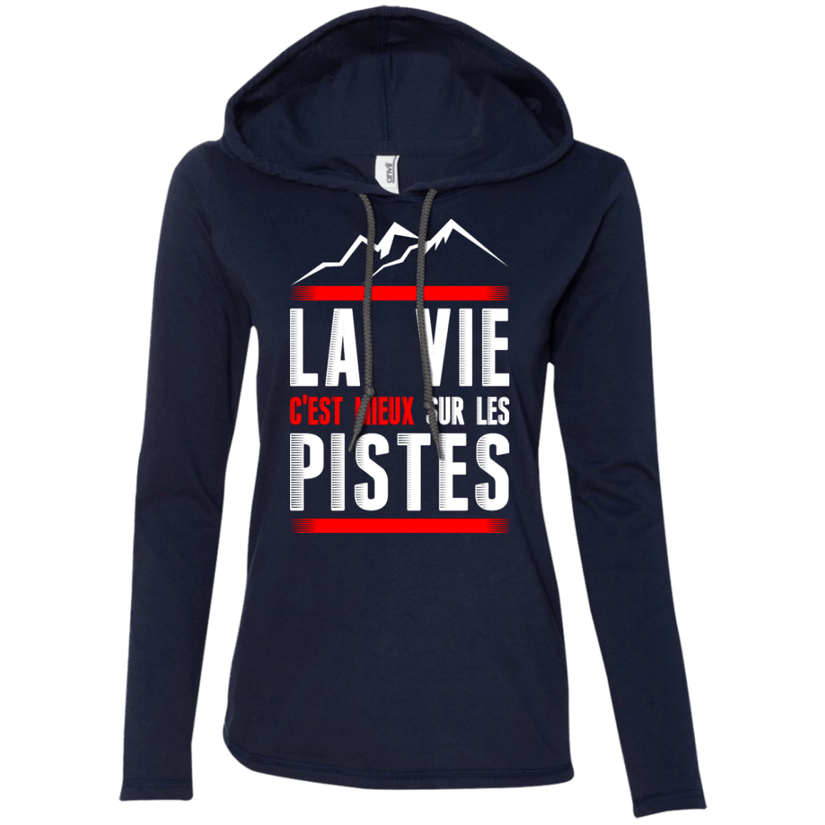 Life Is Better On Slopes - French Hoodies - Powderaddicts