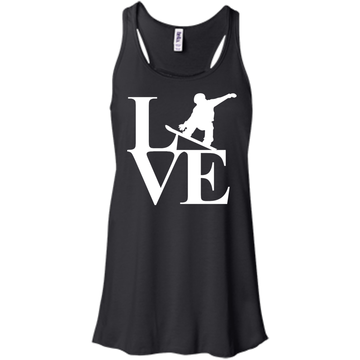 Love Snowboard Tank Tops - Powderaddicts