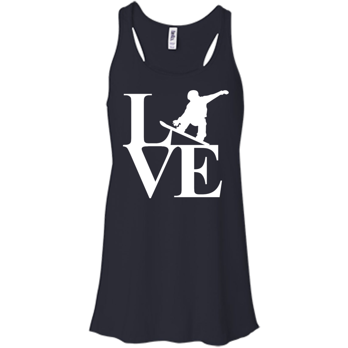 Love Snowboard Tank Tops - Powderaddicts