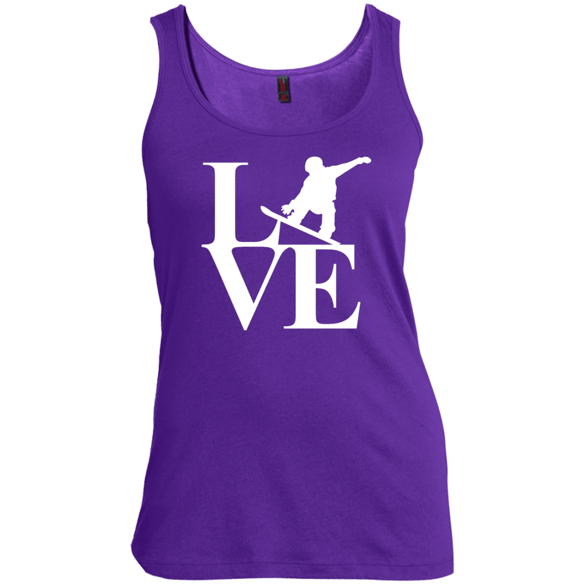 Love Snowboard Tank Tops - Powderaddicts