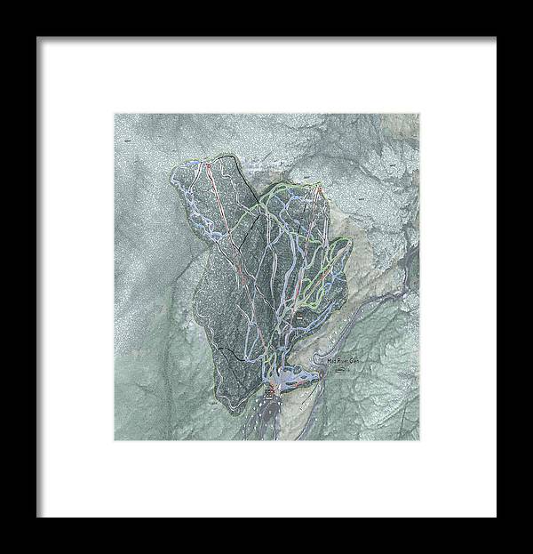 Mad River Glen Ski Trail Map - Framed Print - Powderaddicts